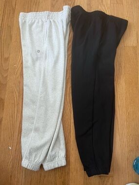 RBX Boys Two-Pack Elastic Waist Jogger Pants - Black and Light Gray M (5/6)